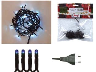 LUCCIOLINE LINEARI PER INTERNO LUCI BLU- - 20 luci - lamp.12V - mt.2,60 - 1 blister I RE MAGI