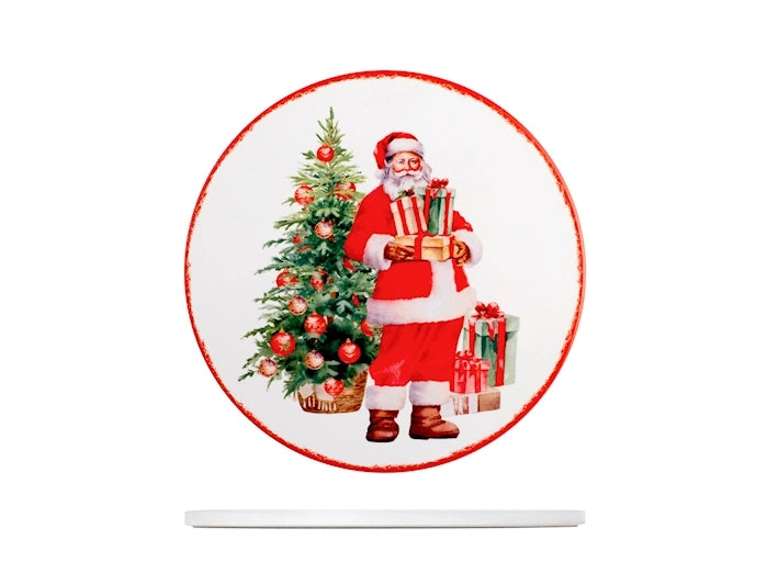 Sottopentola Natalizio in Ceramica Babbo Natale
