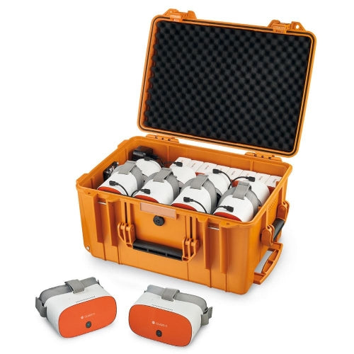 Kit di realtÀ virtuale classvr premium da 8 visori-64gb(usb controller e custodia ricarica incl) - cvr264-crs-8 - richiedere bid
