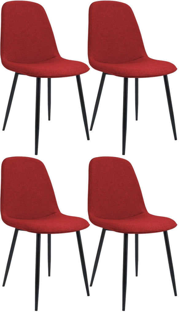 Set di 4 sedie da pranzo in tessuto Maryam 7