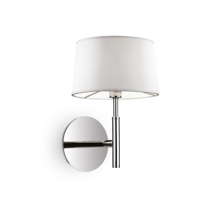 Applique Moderna Hilton Metallo Bianco 1 Luce G9 3W 3000K Luce Calda