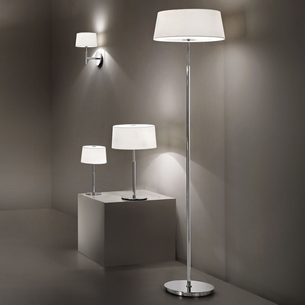 Applique Moderna Hilton Metallo Bianco 1 Luce G9 3W 3000K Luce Calda
