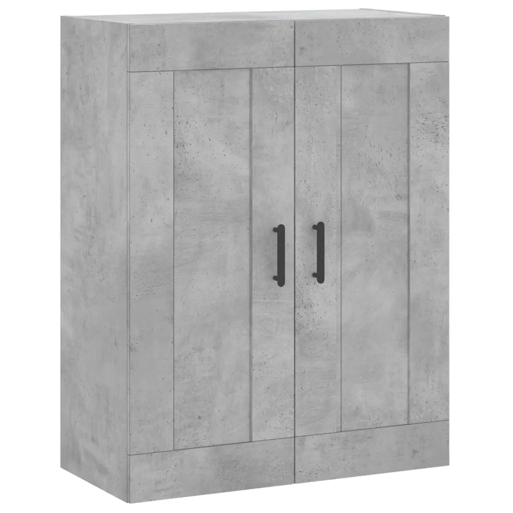 Armadietti a Parete 2 pz Grigio Cemento in Legno Multistrato 3198029