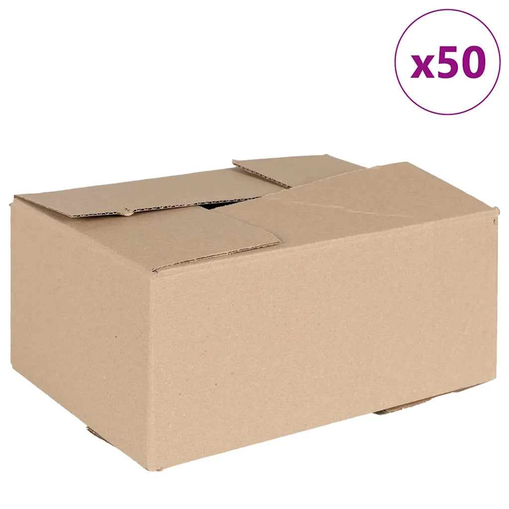 Scatola Pieghevole 50 pcs Naturale 30 x 21,5 x 14 cm Cartone 4106567