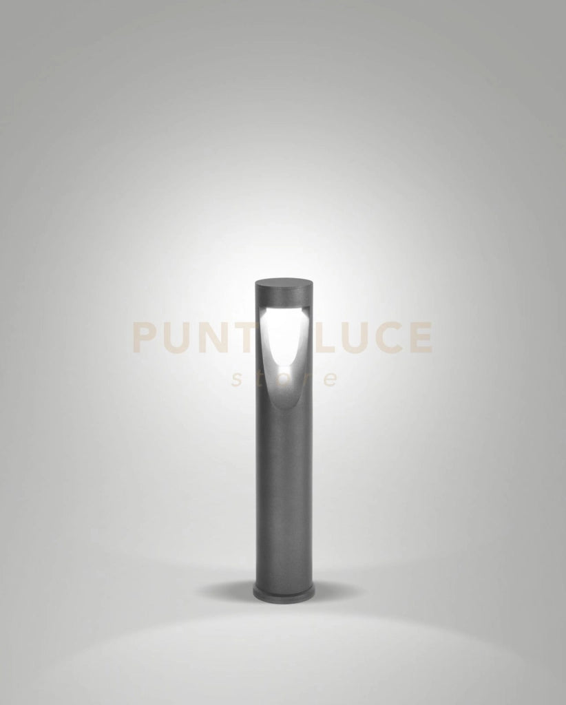 TEO PALETTO PER ESTERNO NERO LUCIDO ALTEZZA CM.60 A LED 13W 3000K 1170LM IP65