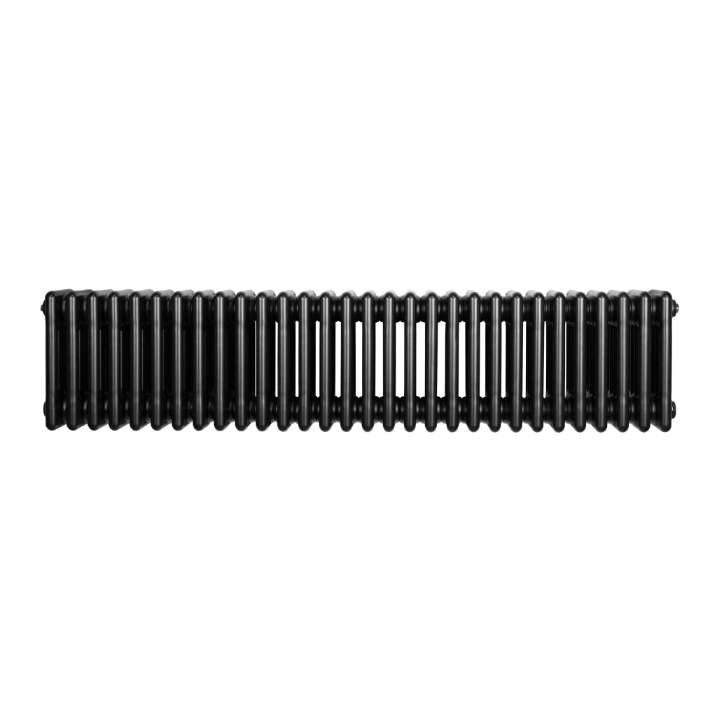 Radiatore Tradizionale 4 Colonne Orizzontale Nero 300 x 1010 mm