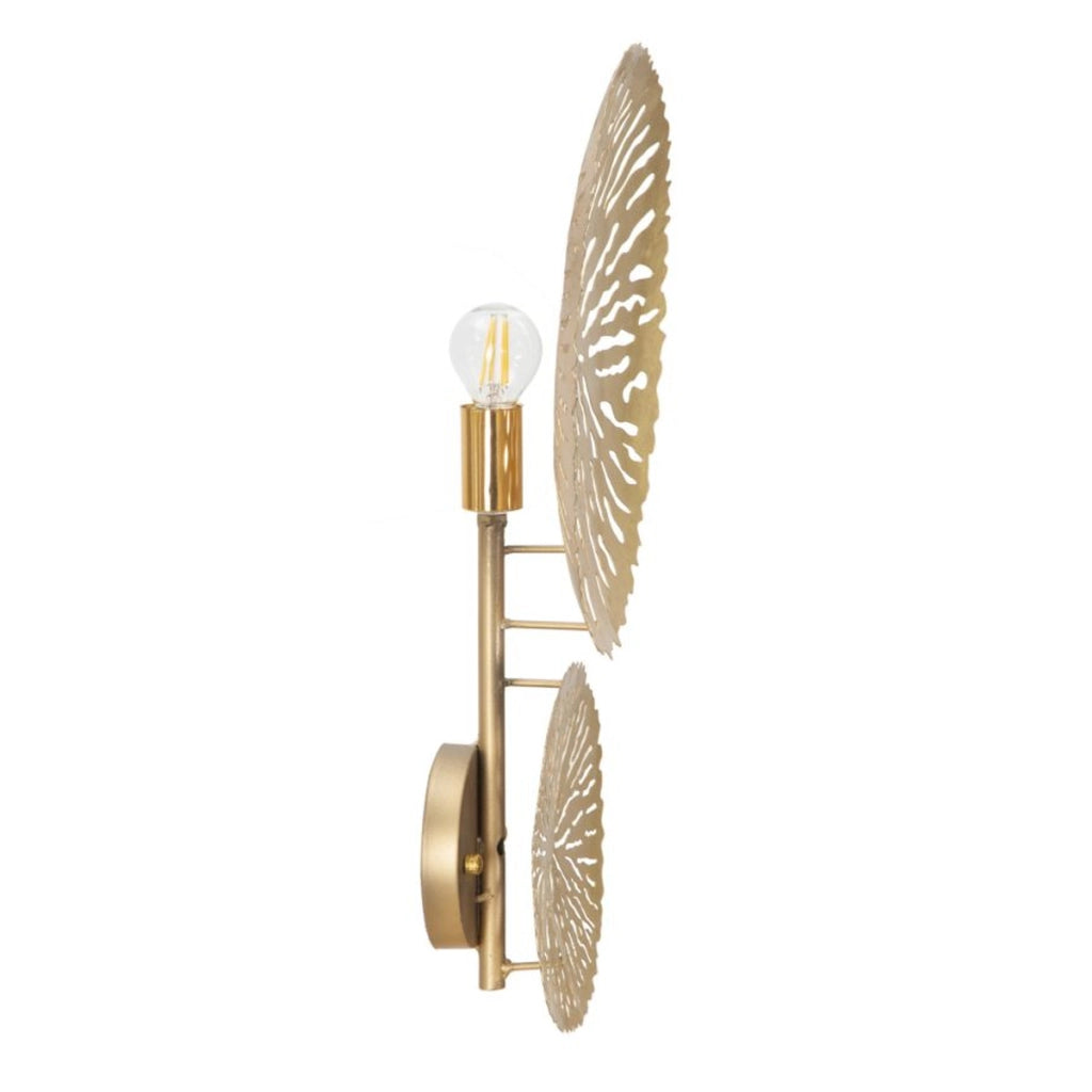 Lampada a Parete VKH48, Oro, Metallo, 28,5x8x46 cm