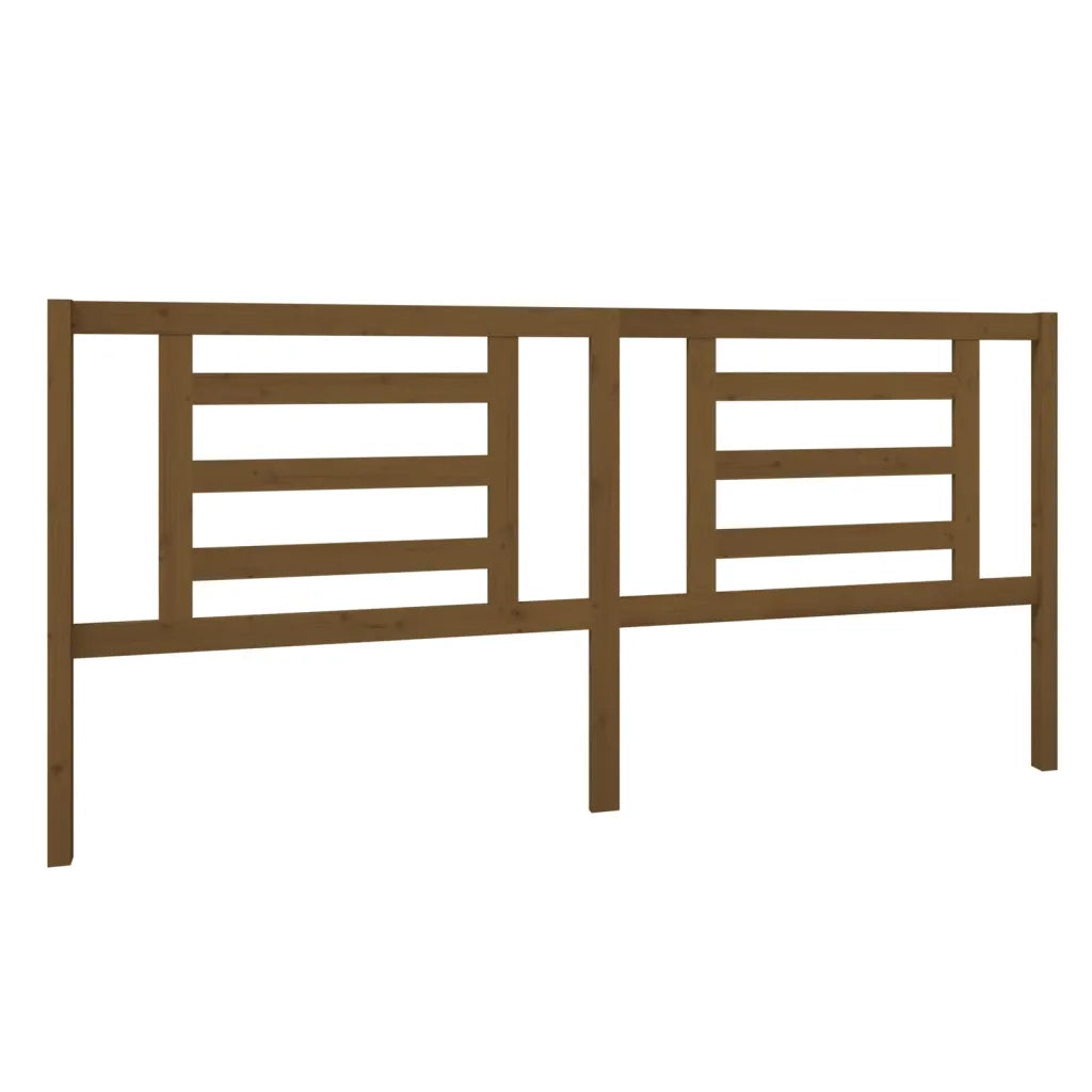 Testiera per Letto ambra 206x4x100 cm in Legno Massello di Pino