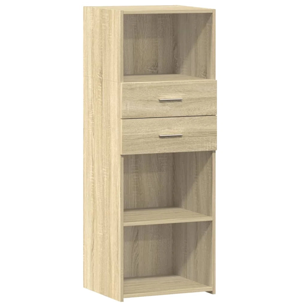 Buffet credenza cassettiera mobiletto mobile contenitore organizer cucina soggiorno salotto rovere Sonoma alto 45 x 42,5 x 124 cm legno ingegnerizzato marrone 02_0034065