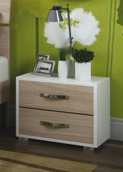 LINEA MODERN COMODINO 2C OL/BI 52X36XH43CM