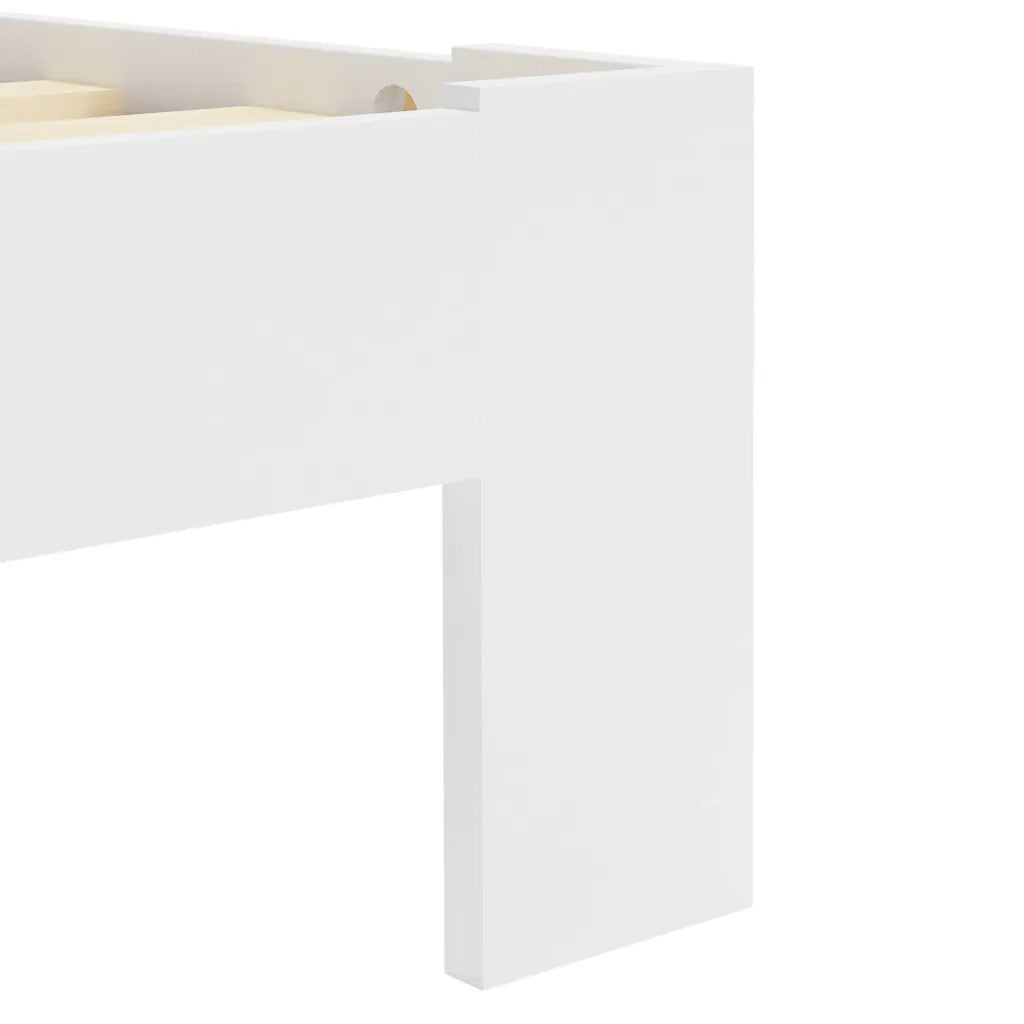 Giroletto senza Materasso Bianco 180x200 cm Legno Massello Pino 283159