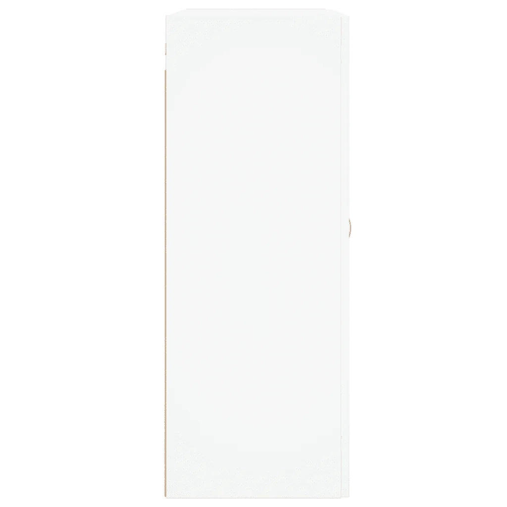 Elegante mobiletto a parete con 3 scomparti 69,5 x 34 x 90 cm legno composito bianco 02_0049305