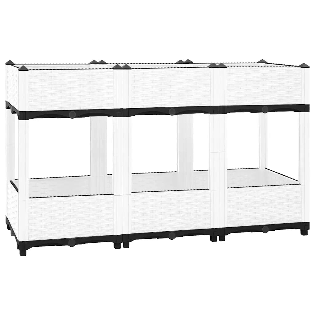 Fioriera Rialzata 120x40x71 cm in Polipropilene 153314