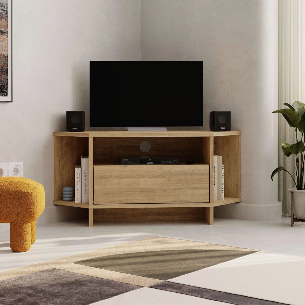 Porta TV in legno "Viva" - 95 x 35 x 45 cm - Beige