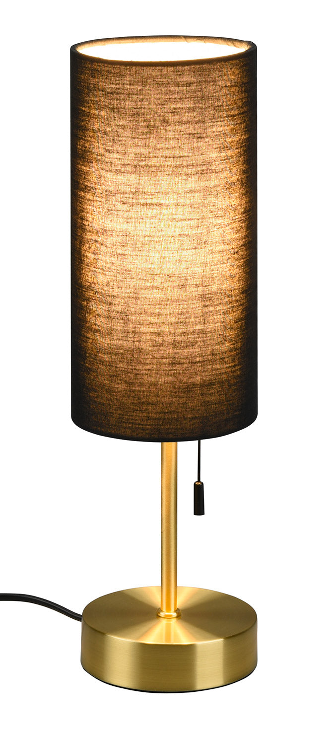 Lampada da Tavolo da Interno Attacco E14 in Metallo Ottone Satinato