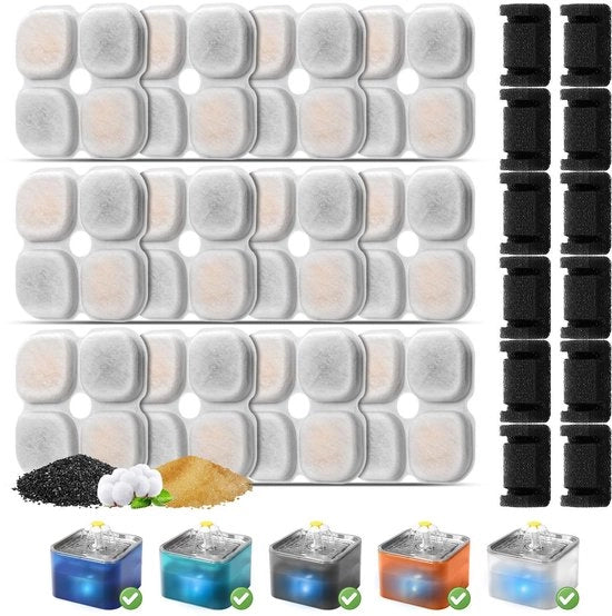 12 pezzi filtro per dispensatore per animali filtro per dispensatore per animali