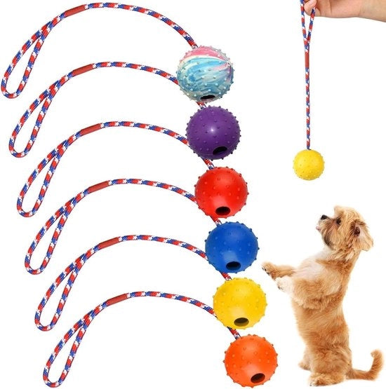 Tessera di lancio per cani - Naturale gomma - Molle e elastica - Grande e piccola - Per lancio e cattura