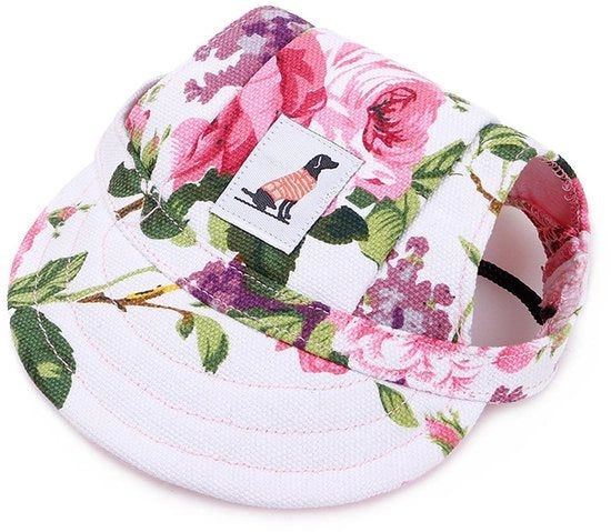 Petto di Baseball per Cani - Visiera per Cani d'Estate - Respirante - Cinturino Regolabile - Cappuccio in Canapa Duratura - Cappello per Cani in Stile Moderno