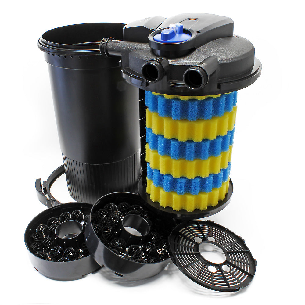 Set filtrante per laghetto CPA-15000 fino a 30000l UVC 18W Pompa NEO6000 Tubo