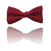 Trade Shop - Papillon Strisce Rosso Cravattino Farfallino Cravatta Frack Papion -
