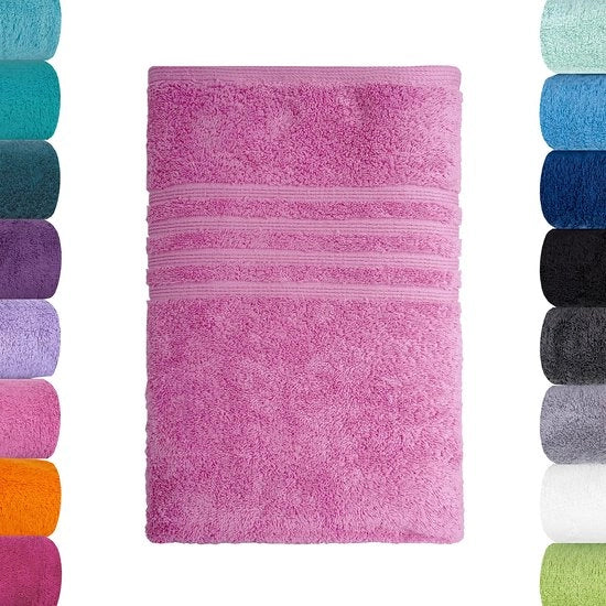 Asciugamano biologico 100x150 cm - 100% cotone - morbido e assorbente - sostenibile - certificato GOTS - ideale per casa/hotel/spa - asciugamano