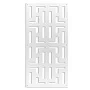 NO WAY - Pannello in PVC traforato - Parasole Colore: bianco, Misura: 47x94 cm