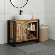 Armadio sottolavello Multicolore Legno Recuperato Massello 4102774