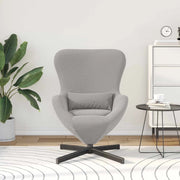 Divano Sedia-Poltrona uovo Grigio chiaro 63 x 73 x 90 cm Tessuto 189472