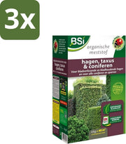Meststof per Taxus e Conifere - Elevata Crescita e Foglie Azzurre - 4 kg (40 m²) - Confezione in Bulk - 3 pezzi