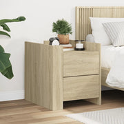 vidaXL Comodino Rovere Sonoma 45x50x50 cm in Legno Multistrato