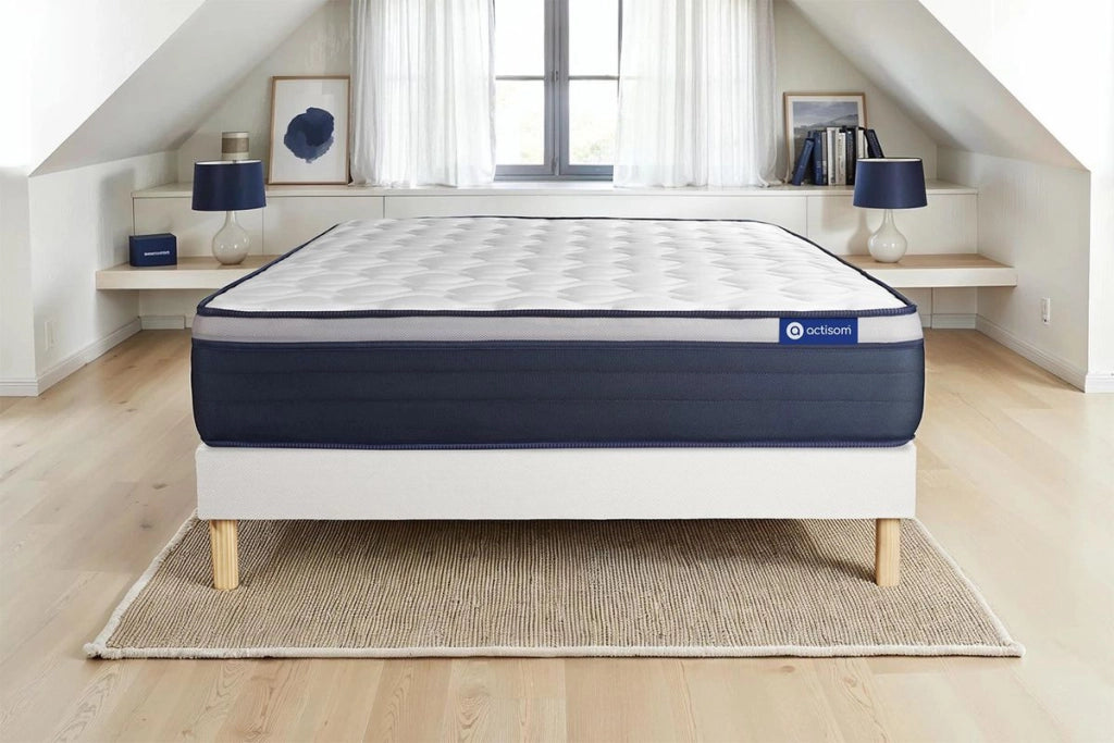 Kit rete e materasso matrimoniale Actiflex max 140x200cm - Spessore : 26cm - Molle insacchettate e memory foam - rigido