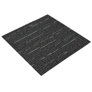 Piastrella per Tappeto Strisce Nere 50 x 50 cm 20 pz CFW2096819