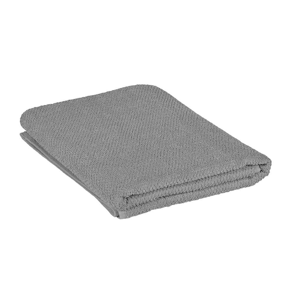 Telo bagno per doccia 90x140 cm grigio in cotone 100%