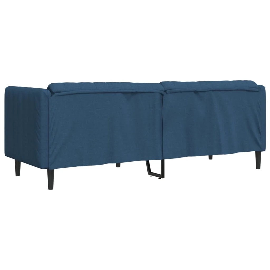 Divano | Divano da soggiorno | Sofa a 3 Posti Blu in Tessuto
