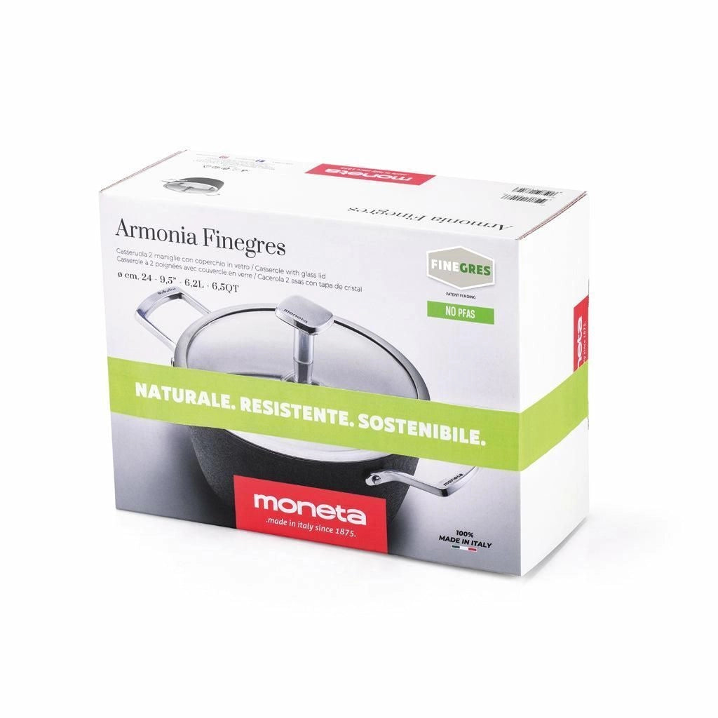 Moneta Tegame 2m 28cm con coperchio Armonia Finegres
