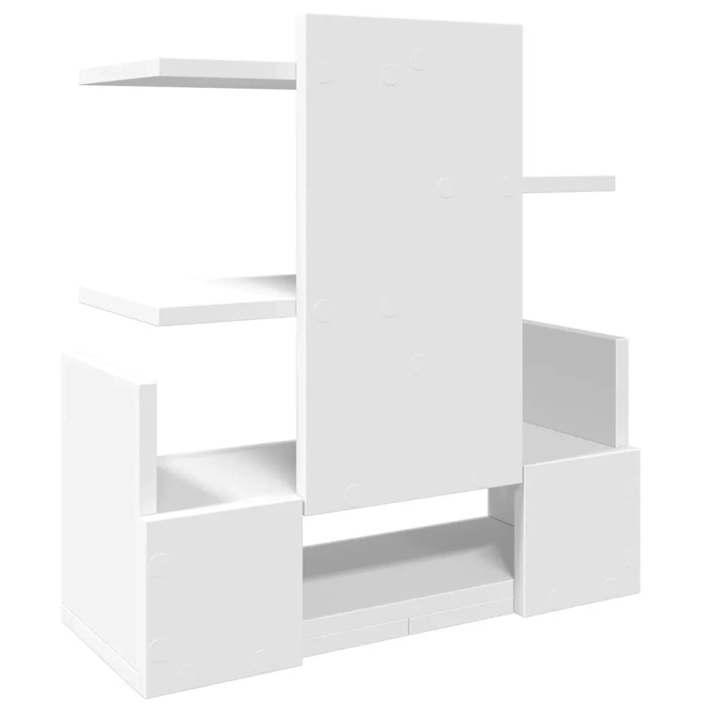 vidaXL Organizer per la Scrivania Bianco 49x20x52,5 cm in Multistrato