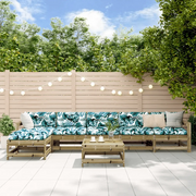 Set Divani da Giardino 7pz con Cuscini Legno Impregnato di Pino 3185975
