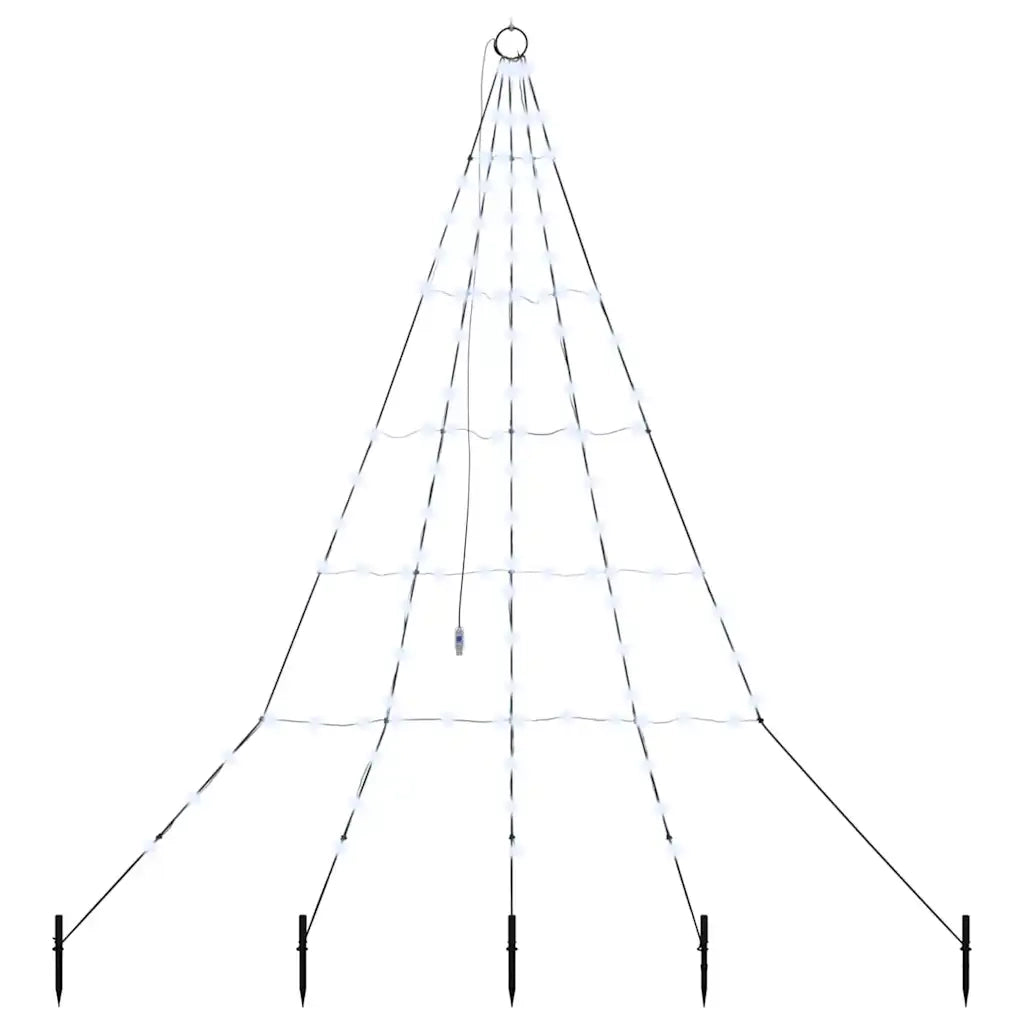 Albero di Natale LED con picchetti per il terreno 182 cm 42018738