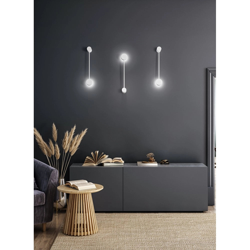 Lampada da parete Eclipsia nera - 525x85x64mm GX53 - Applique da muro in metallo elegante