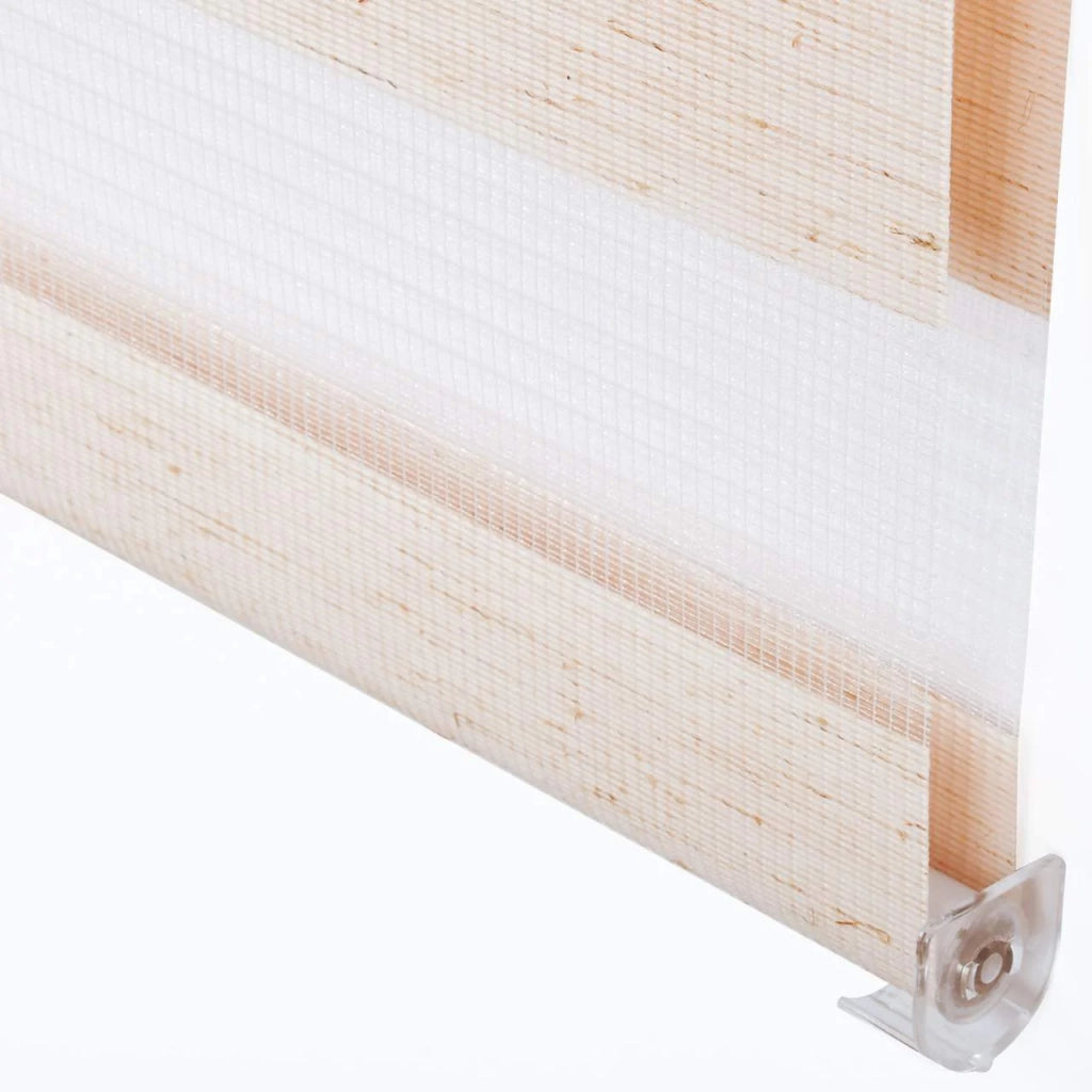 Tenda a rullo Zebra Roller Day and Night a doppio strato 45x150 cm Naturale 19_0000922