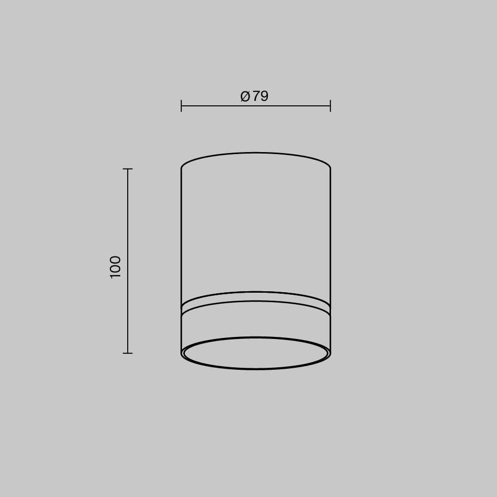 Plafoniera LED Maytoni Orlo nera 9W 4000K alluminio