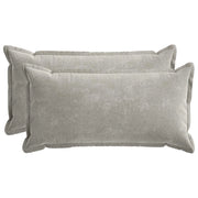 Federa 2 pcs HOUTEN Grigio Chiaro 40 x 80 cm Tessuto Chenille 918226