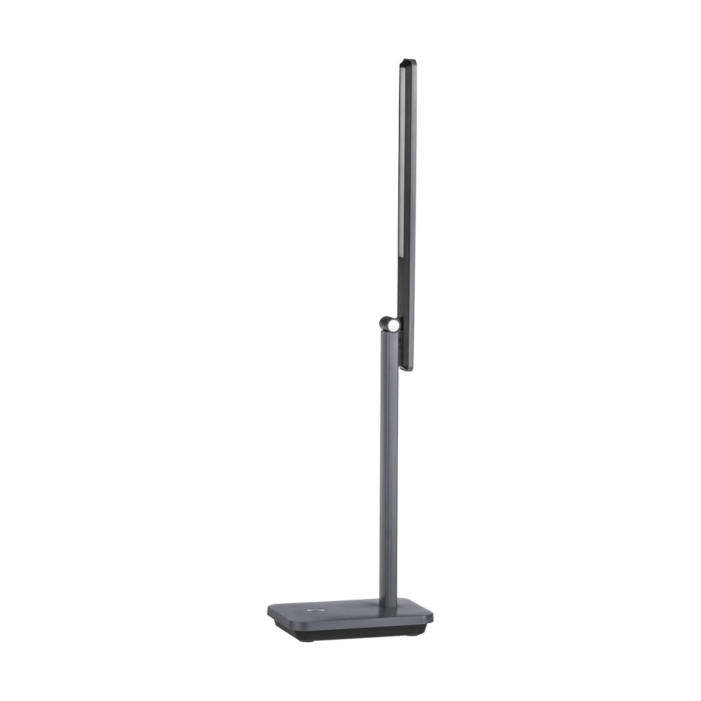 Lampada Da Tavolo Minimal Iniesta Policarbonato Grigio Luce Led Integrato 3,6W
