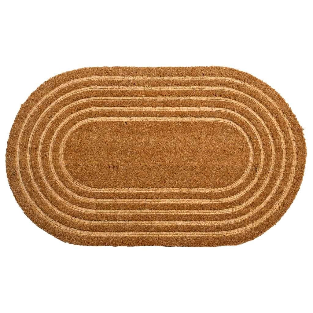 Zerbino in fibra pressata marrone 75x45