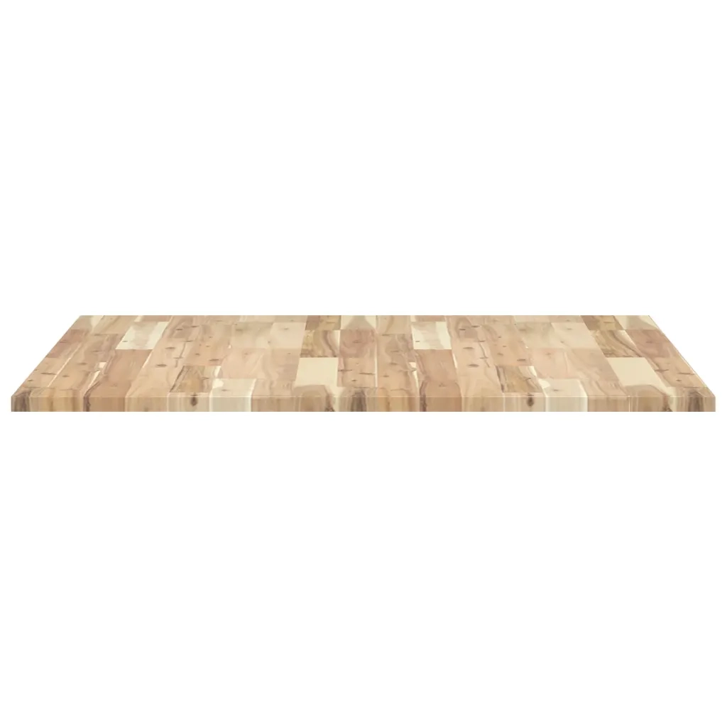 Piano Tavolo Quadrato 90x90x2 cm in Legno Massello di Acacia