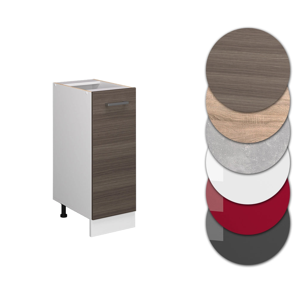 Vicco Armadio cucina dispensa alto Grigio 30 cm senza piano di lavoro