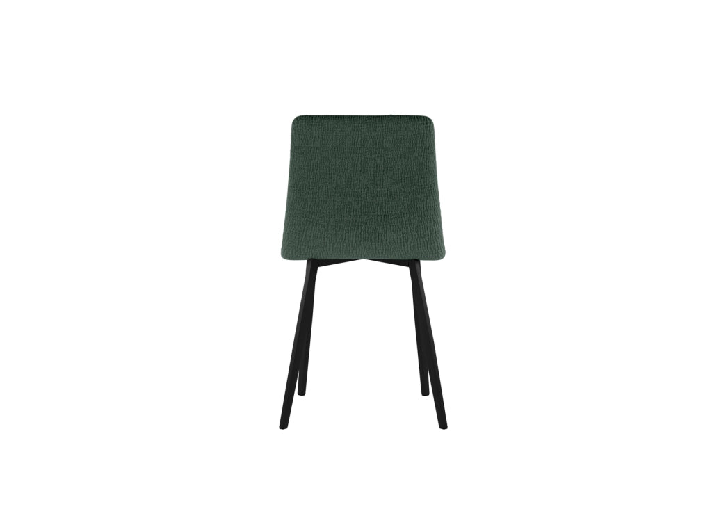 Set 4 Sedie Ariel 46x55x87,5 cm in Tessuto Easy-Clean Verde