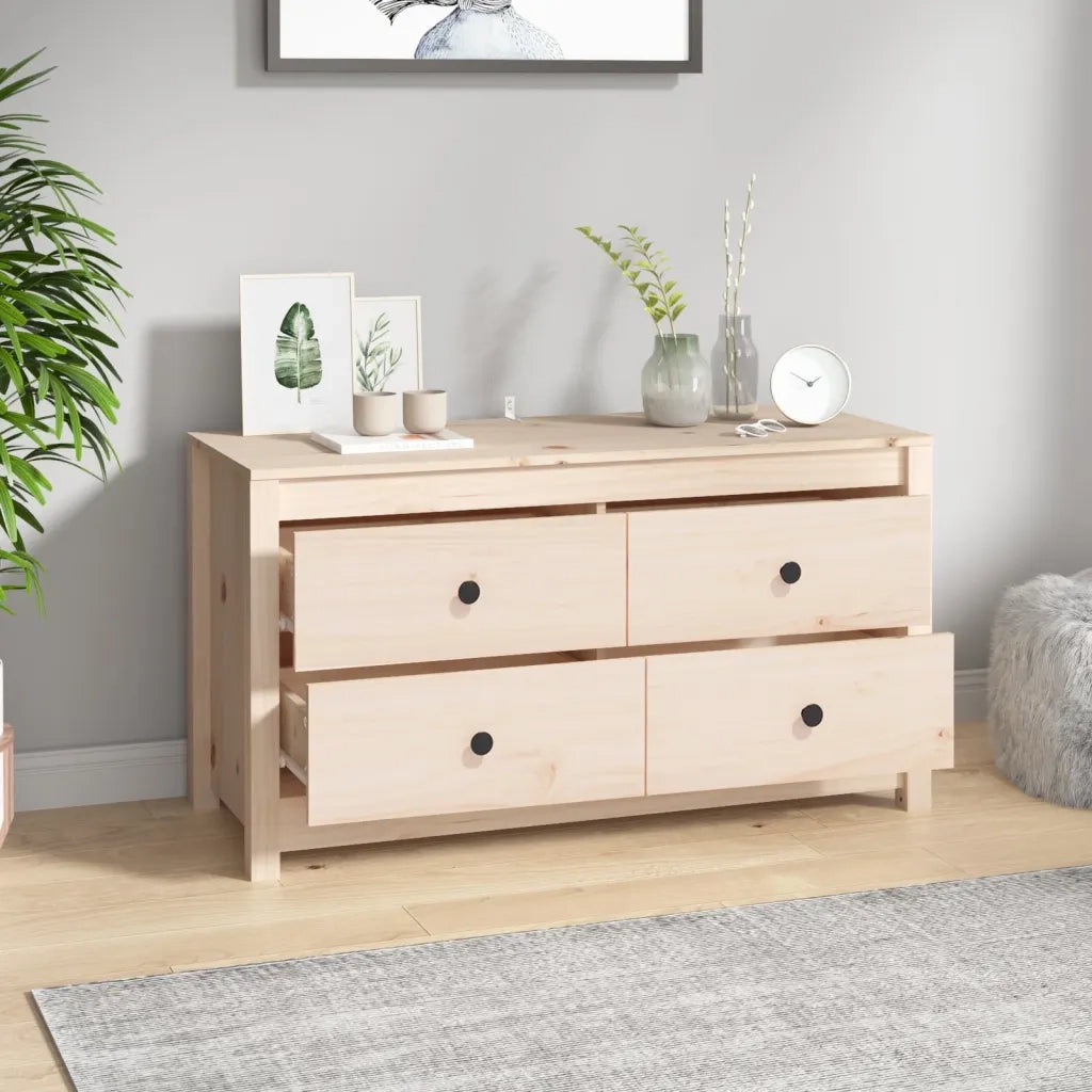 Armadietto 100x40x54 cm in Legno Massello di Pino CFW9281326