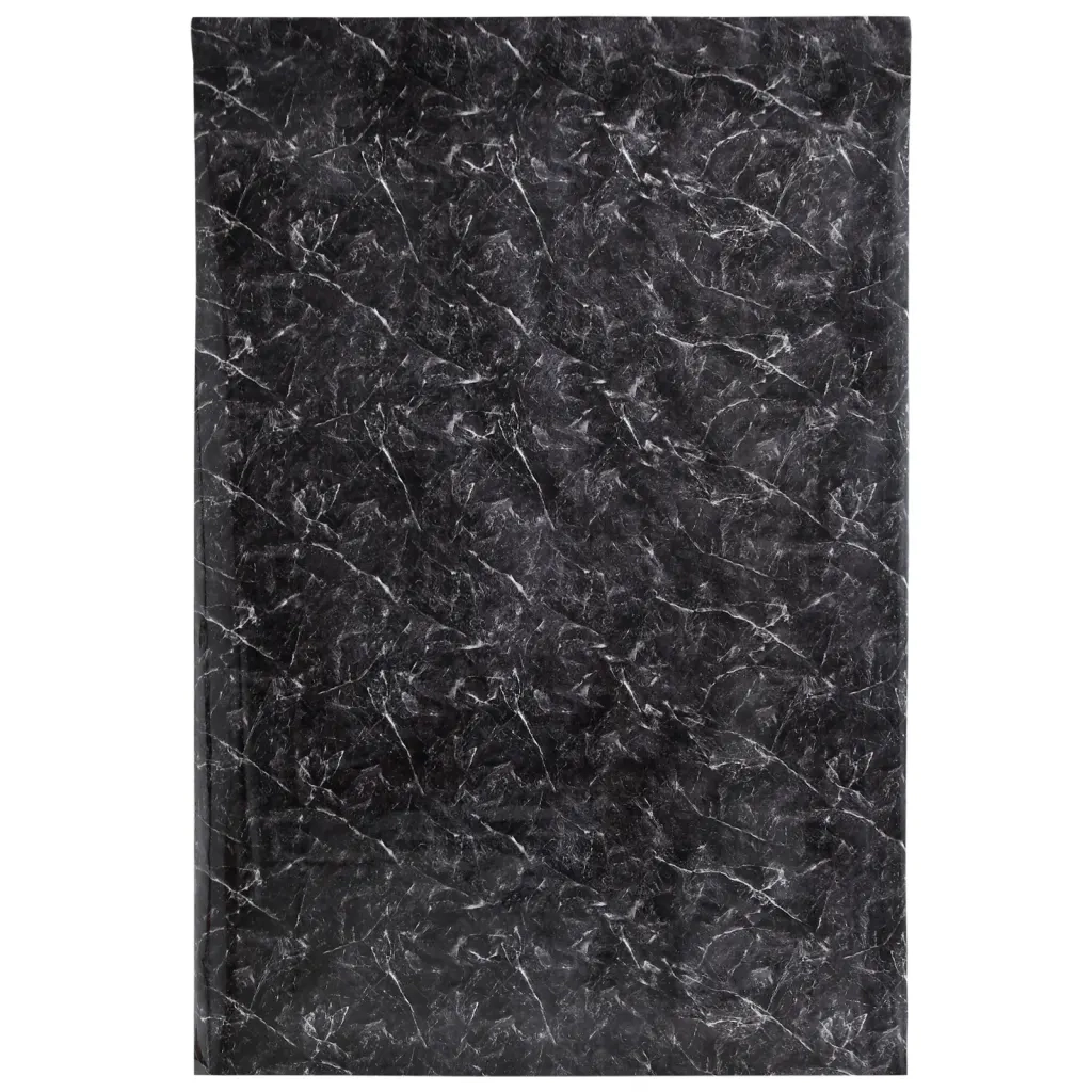 Adesivi per Mobili Autoadesivi Nero Marmoreo 90x500 cm in PVC CFW9655628