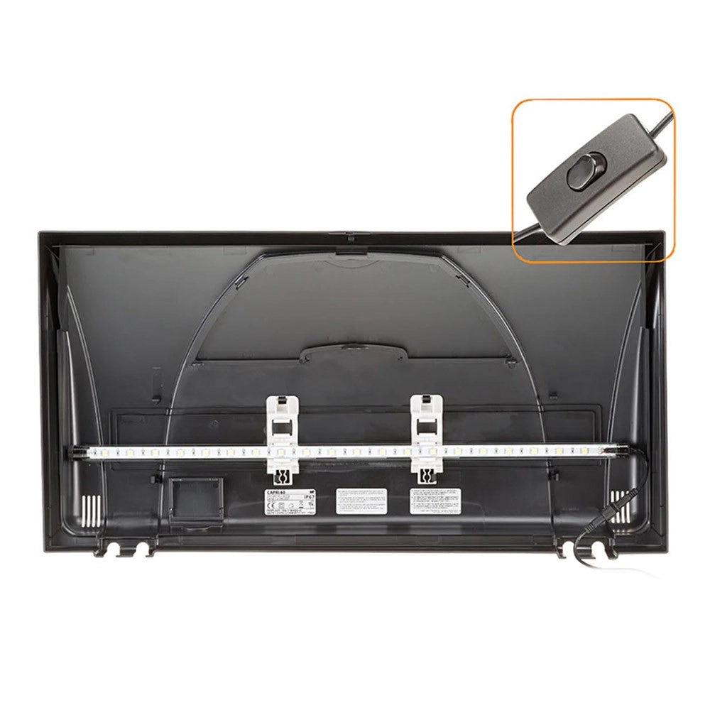 Ferplast Capri 80 LED - Acquario Completo senza Supporto Colore: Nero